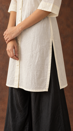 Women's Lakhnavi Handcrafted Cotton Chikankari Top And Palazzo Set - HONC013654