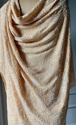 Load image into Gallery viewer, Women&#39;s Lakhnavi Handcrafted Viscose Georgette Chikankari Saree - HONC0290057
