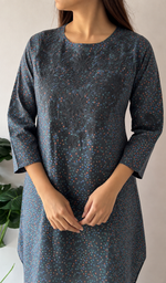 Cotton Chikankari Stitched Kurti HONC070212