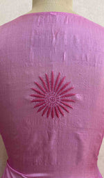 Load image into Gallery viewer, Women&#39;s Lakhnavi Handcrafted Tussar Silk Chikankari Kurti - HONC021093