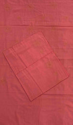 将图像加载到图库查看器中， Lakhnavi 手工制作的 Chikankari 棉质床单套装 - HONC043444
