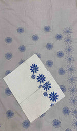 Load image into Gallery viewer, Lakhnavi Handcrafted Cotton Chikankari Bedsheet Set - HONC043423