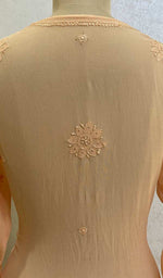 Load image into Gallery viewer, Women&#39;s Lakhnavi Handcrafted Viscose Georgette Chikankari Kurti - HONC067265
