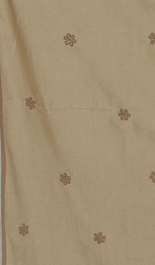 Lakhnavi Handcrafted Cotton Chikankari Table Cover -