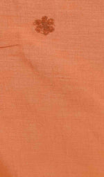 将图像加载到图库查看器中， Lakhnavi 手工制作的棉质 Chikankari 桌布 - HONC041244