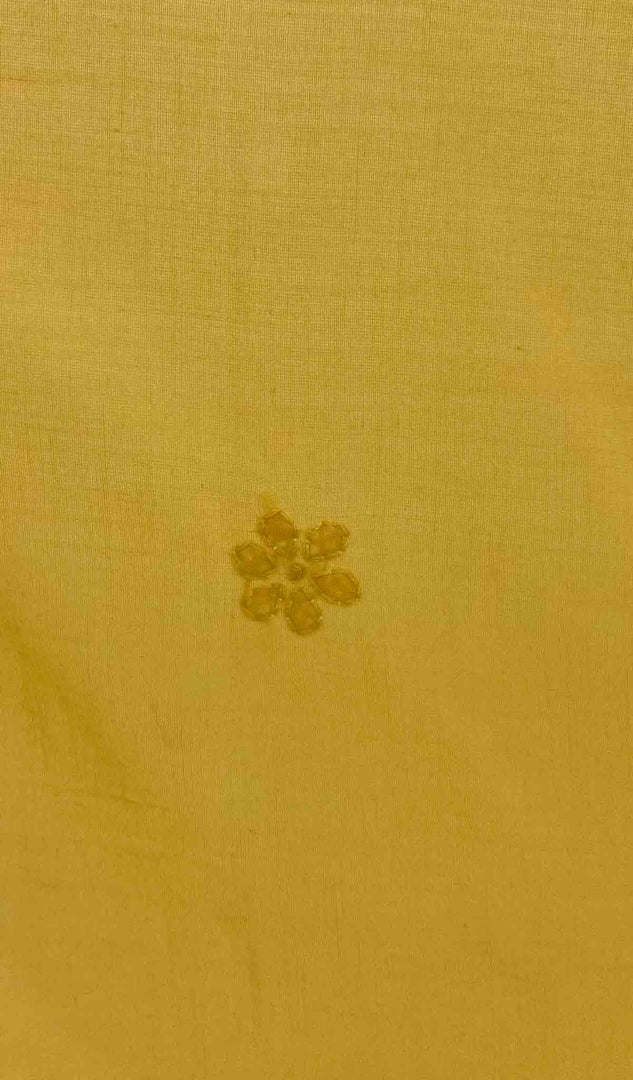 Lakhnavi Handcrafted Cotton Chikankari Table Cover - HONC041236