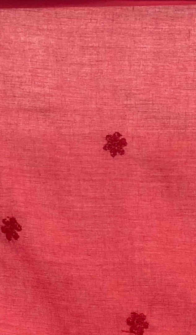 Lakhnavi Handcrafted Cotton Chikankari Table Cover - HONC041269