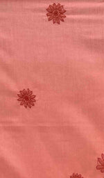 将图像加载到图库查看器中， Lakhnavi 手工制作的棉质 Chikankari 桌布 - HONC041227
