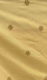 将图像加载到图库查看器中， Lakhnavi 手工制作的棉质 Chikankari 桌布 - HONC041263