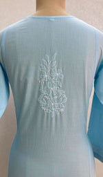 Load image into Gallery viewer, Women&#39;s Lucknowi Handcrafted Cotton Chikankari Kurti -HONC098120
