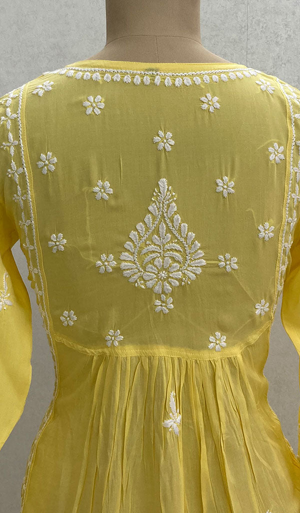 Women's Lucknowi Handcrafted Modal Cotton Chikankari Tunics - HONC098361