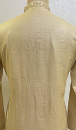 Load image into Gallery viewer, Men&#39;s Lucknowi Handcrafted Cotton Chikankari Kurta - HONC021732