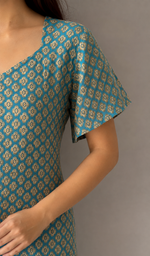 Women's Lucknowi Handcrafted Faux-Georgette Hakoba Chikankari Top- HONC01026110