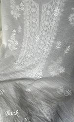 Load image into Gallery viewer, Women's Lakhnavi Handcrafted Mul Chanderi Unstitched Kurta And Dupatta Set- HONC0319539