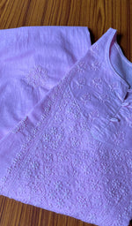 将图像加载到图库查看器中， Women&#39;s Lucknowi Handcrafted Cotton Chikankari Kurti - HONC0301051
