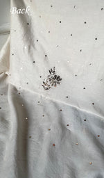 Load image into Gallery viewer, Women's Lucknowi Handcrafted Chanderi Silk Unstitched Chikankari Kurta and Dupatta Set- HONC0254109