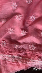 Load image into Gallery viewer, Women&#39;s Lakhnavi Handcrafted Unstitched Cotton Chikankari Suit Material - HONC0289732
