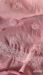 Load image into Gallery viewer, Alayna Women&#39;s Lakhnavi Handcrafted Unstitched Cotton Chikankari Suit Material - HONC0294559
