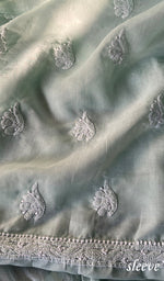将图像加载到图库查看器中， Women's Lakhnavi Handcrafted Unstitched Cotton Chikankari Suit Material - HONC0294085