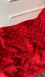 Load image into Gallery viewer, Jazba Women's Lakhnavi Handcrafted Mul Chanderi Unstitched Chikankari Full Suit - HONC0370175