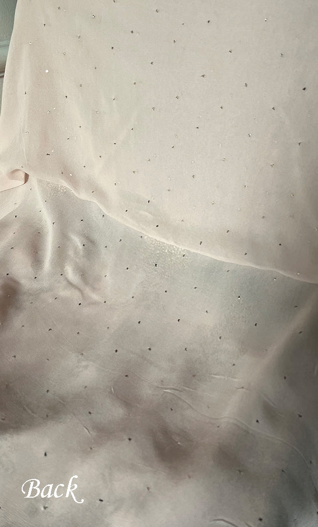 Women's Lucknowi Handcrafted Viscose Georgette Unstitched Chikankari Suit Material - HONC0336840