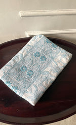 Load image into Gallery viewer, Women's Lakhnavi Handcrafted Modal Cotton Chikankari Unstitched Kurti Fabric - HONC0325224