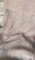 Load image into Gallery viewer, Women's Lakhnavi Handcrafted Mul Chanderi Unstitched Kurta And Dupatta Set - HONC0326140