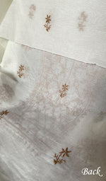 Load image into Gallery viewer, Women's Lakhnavi Handcrafted Mul Chanderi Unstitched  Kurta And Dupatta Set - HONC0317070