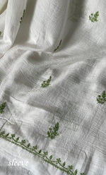 Load image into Gallery viewer, Women&#39;s Lakhnavi Handcrafted Unstitched Mul Chanderi Kurta And Dupatta Set - HONC0278135
