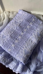 Load image into Gallery viewer, Women&#39;s Lakhnavi Handcrafted Cotton Chikankari Suit Material - HONC0289735
