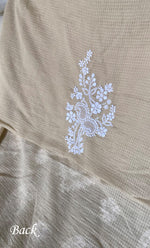 Load image into Gallery viewer, Women's Lucknowi Handcrafted Kota Cotton Chikankari Unstitched Kurta And Dupatta Set - HONC0340099
