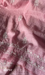 Load image into Gallery viewer, Women's Lakhnavi Handcrafted Mul Chanderi Unstitched Kurta And Dupatta Set - HONC0296490