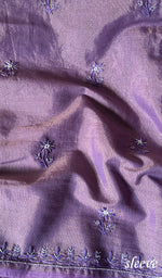 Load image into Gallery viewer, Women&#39;s Lakhnavi Handcrafted Tissue Chanderi Chikankari Suit Material - HONC0275989
