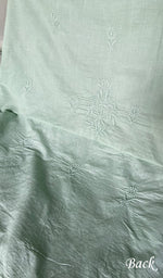 将图像加载到图库查看器中， Women's Lakhnavi Handcrafted Unstitched Cotton Chikankari Kurta Dupatta Set - HONC0362881