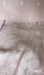将图像加载到图库查看器中， Women's Lakhnavi Handcrafted Mul Chanderi Unstitched Chikankari Full Suit - HONC0371974