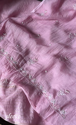 Load image into Gallery viewer, Women&#39;s Lakhnavi Handcrafted Mul Chanderi Unstitched Kurta And Dupatta Set- HONC0305200
