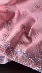 Load image into Gallery viewer, Women&#39;s Lakhnavi Handcrafted Cotton Chikankari Suit Material - HONC0291793
