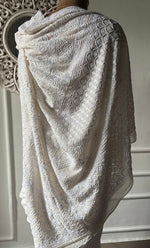 Load image into Gallery viewer, Women&#39;s Lakhnavi Handcrafted Pure Silk Georgette Chikankari Saree - HONC0313293
