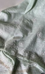 Load image into Gallery viewer, Women&#39;s Lakhnavi Handcrafted Maheshwari Mul Chanderi Kurta And Dupatta Set - HONC0200052
