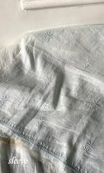 Load image into Gallery viewer, Women's Lakhnavi Handcrafted Mul Chanderi Unstitched Chikankari Full Suit Material - HONC0319538