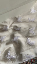 将图像加载到图库查看器中， Titlee Women's Lakhnavi Handcrafted Mul Chanderi Unstitched Kurta And Dupatta Set - HONC0355841