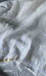将图像加载到图库查看器中， Women&#39;s Lakhnavi Handcrafted Mul Chanderi Unstitched  Kurta And Dupatta Set - HONC0305484
