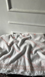 Load image into Gallery viewer, Women's Lakhnavi Handcrafted Unstitched Mul Chanderi Kurta And Dupatta Set - HONC0326141