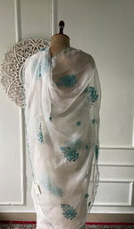 Pure Organza Silk Chikankari Saree