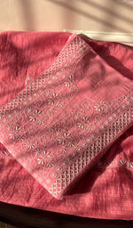 Load image into Gallery viewer, Women&#39;s Lakhnavi Handcrafted Mul Chanderi Semi - Stitched Kurta And Dupatta Set - HONC0265366
