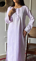 将图像加载到图库查看器中， Prisha Women's Lakhnavi Handcrafted Cotton Chikankari Kurti - HONC0335229