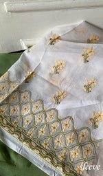 Load image into Gallery viewer, Women's Lakhnavi Handcrafted Cotton Unstitched Chikankari Suit Material - HONC0367398