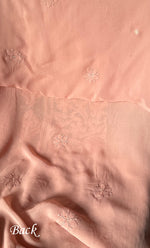Load image into Gallery viewer, Women's Lakhnavi Handcrafted Viscose Georgette Chikankari Full Suit Material - HONC0299908