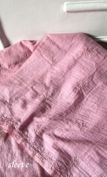 Load image into Gallery viewer, Women&#39;s Lakhnavi Handcrafted Mul Chanderi Unstitched Chikankari Full Suit Material - HONC0314659
