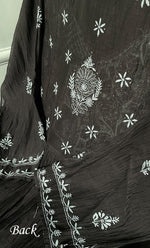 Load image into Gallery viewer, Women's Lakhnavi Handcrafted Mul Chanderi Semi-Stitched Angrakha And Dupatta Set - HONC0281965